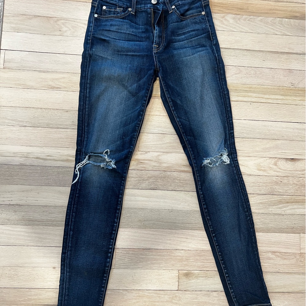 7 For Mankind Midrise Skinny Jeans / size 27